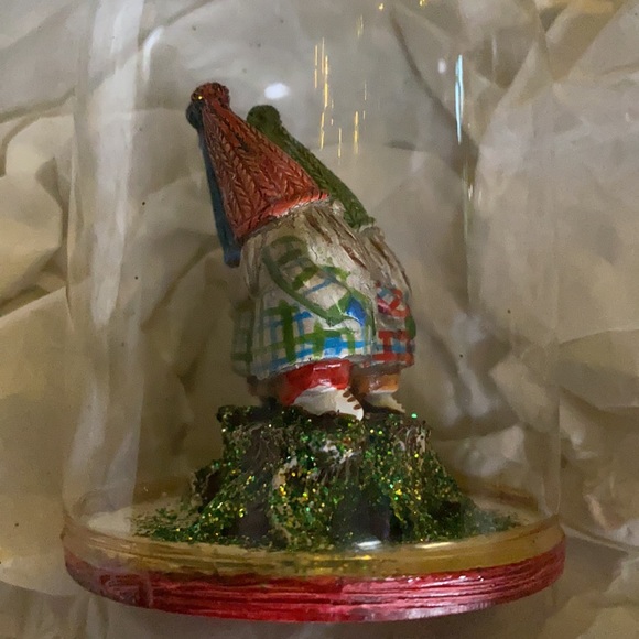 Pottery Barn Christmas Holiday Triple Gnome Cloche Ornament 🎄 - Picture 10 of 14